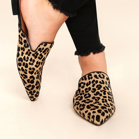 cheetah print mules steve madden